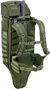 RUCSAC CU TOC DE PISTOL INTEGRAT - 45 L - DEFCON 5 - VERDE OD