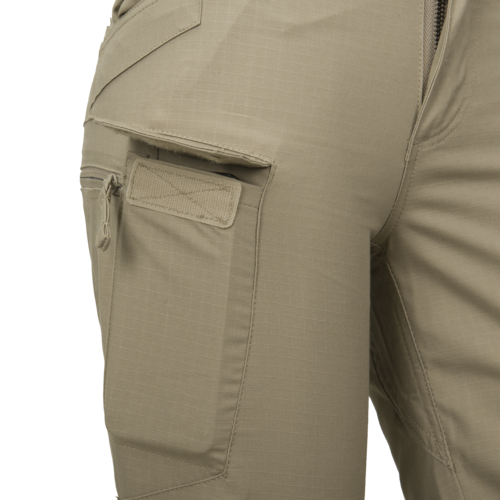 PANTALONI TACTICI PENTRU FEMEI - UTP Resized - POLIBUMBAC RIPSTOP - Helikon-Tex - KHAKI - LUNGIME 32”