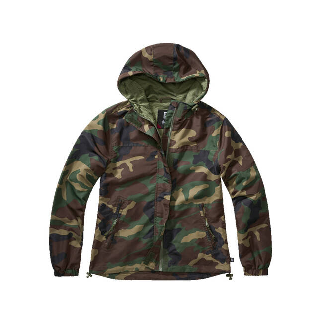  JACHETA DE VARA DAMA - FRONTZIP WINDBREAKER - WOODLAND - BRANDIT