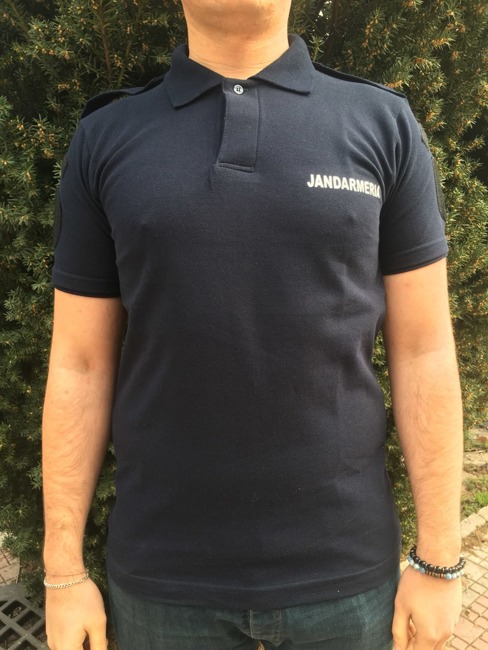  Tricou Polo Bleumarin Jandarmeria fara emblema