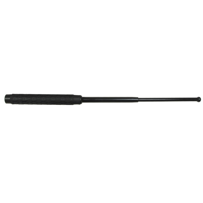 BASTON METALIC TELESCOPIC - 20.5 CM - 53.5 CM - NEGRU - CU HUSĂ DIN NYLON - MFH®