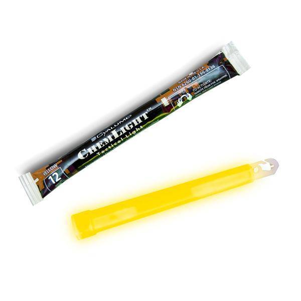 BAT LUMINOS 12 ORE - CYALUME® CHEMLIGHT - GALBEN