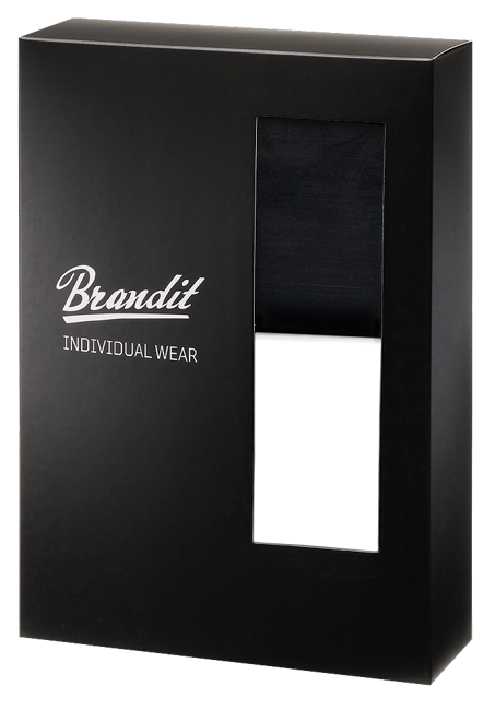 BOXERI CU LOGO - ALB/NEGRU - BRANDIT (2/PACK)