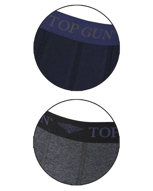 BOXERI "TOP GUN" - ALBASTRU/GRI - MIL-TEC (2/PACK)