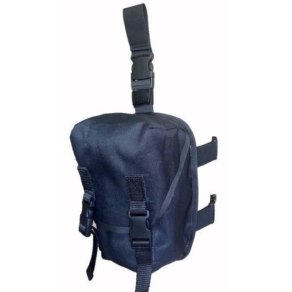 BUZUNAR PORT MASCA GAZE PE PICIOR - CORDURA - NEGRU