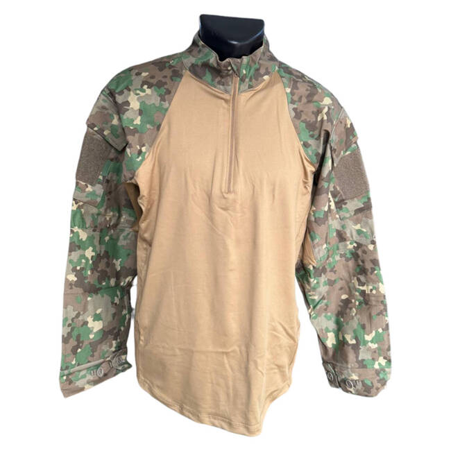 Bluza tactica cu protectii din spuma - Combat camo