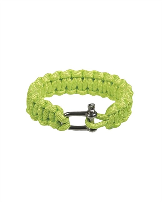 Bratara paracord 15mm cu inchidere metalica Verde