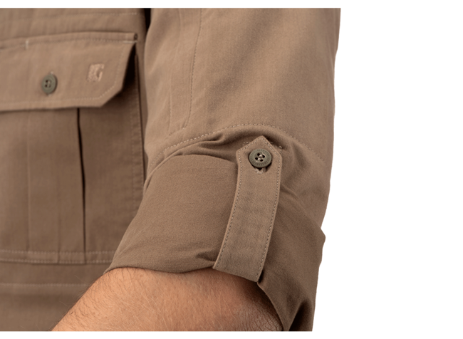 CĂMAȘĂ CU NASTURI PICEA LS - CLAWGEAR® - KHAKI