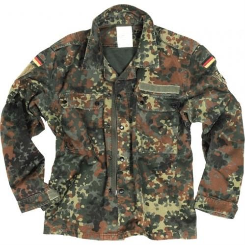 CAMASA GERMANA DE TEREN - CAMUFLAJ FLECKTARN - SURPLUS MILITAR - UZATA