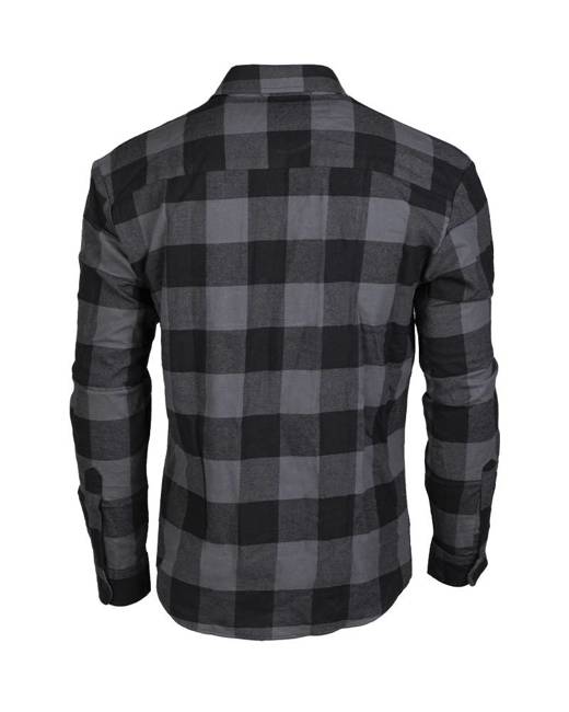 CAMASA USOARA DIN FLANEL - Mil-Tec - NEGRU/GRI