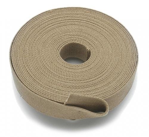 COARDA KHAKI COTTON ROLL WEBBING (30 x 1.8 MM) - 10 METRI