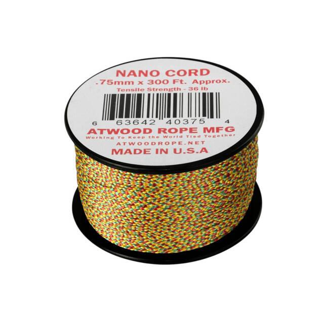 CORDON, SFOARA NANO DIN NAILON - 36 LBS./ 17 KG - 91 M/300 FT. - HELIKON-TEX - JAMAICAN ME CRAZY