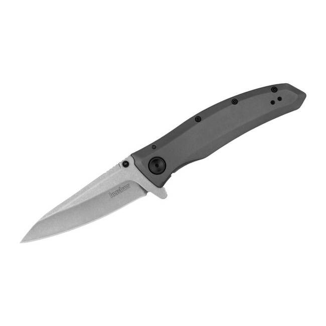 CUTIT CU DESCHIDERE ASISTATA GRID STONEWASHED - KERSHAW