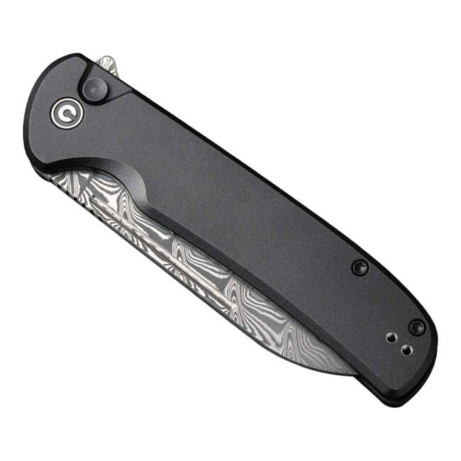 CUTIT DAMASCUS CHEVALIER II ALUMINUM NEGRU - CIVIVI