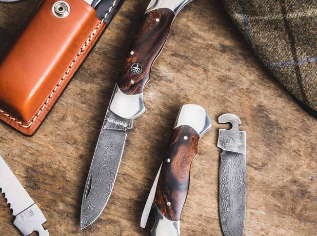 CUTIT DAMASCUS OPTIMA IRONWOOD DAMAST - BOKER