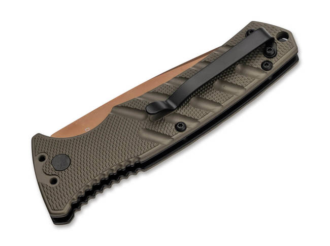 CUȚIT DE BUZUNAR BHQ STRIKE SPEARPOINT DESERT WARRIOR - BOKER