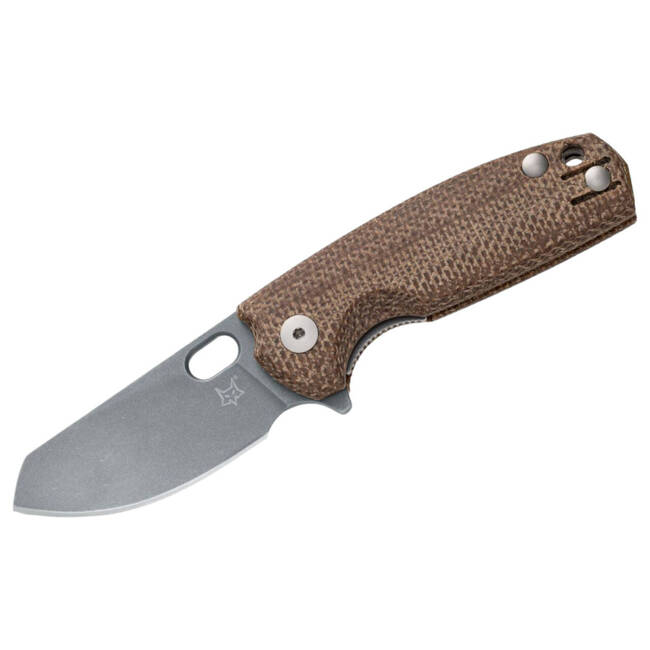 CUTIT DE BUZUNAR - „Baby Core Micarta Brown” - FOX KNIVES