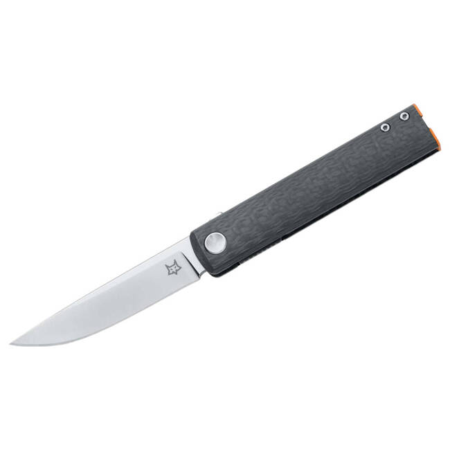 CUTIT DE BUZUNAR CHNOPS CARBON FIBER SATIN ORANGE - FOX KNIVES