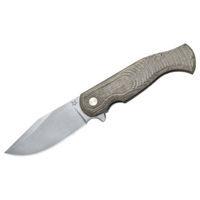 CUTIT DE BUZUNAR EAST WOOD TIGER D2 OD GREEN - FOX KNIVES