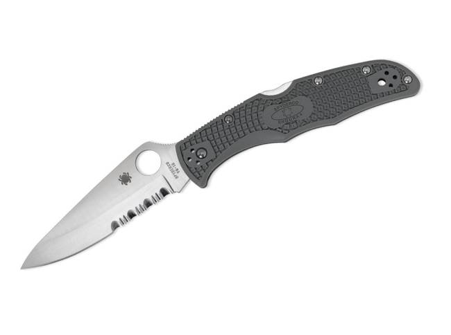 CUTIT DE BUZUNAR "ENDURA FOLIAGE SERRATED" - SPYDERCO