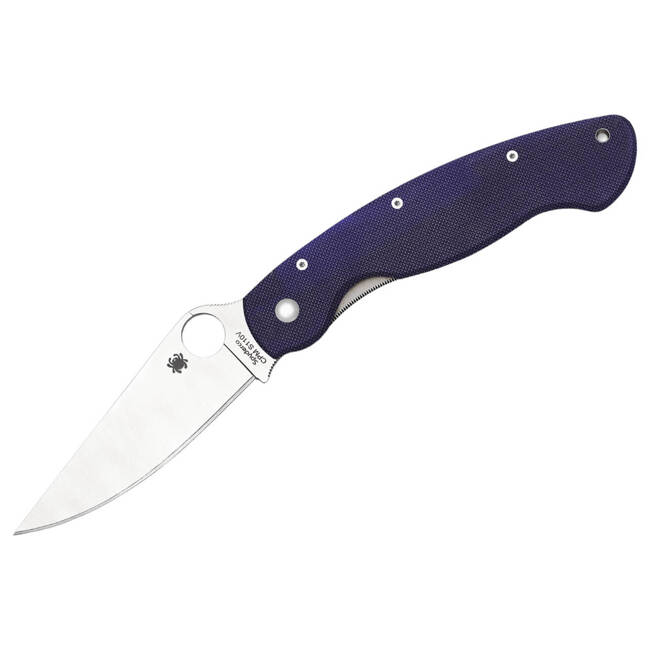 CUTIT DE BUZUNAR MILITARY G10 DARK BLUE - SPYDERCO