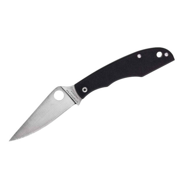 CUTIT DE BUZUNAR SPYDERCO GRASSHOPPER G10 BLACK PLAINEDGE