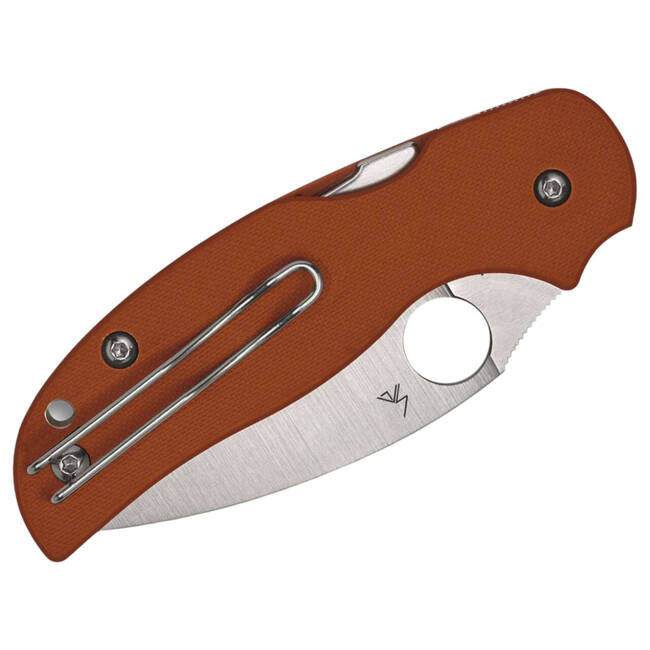 CUTIT DE BUZUNAR Sage 5 CPM REX 121 G10 Burnt Orange PlainEdge - SPYDEREDGE