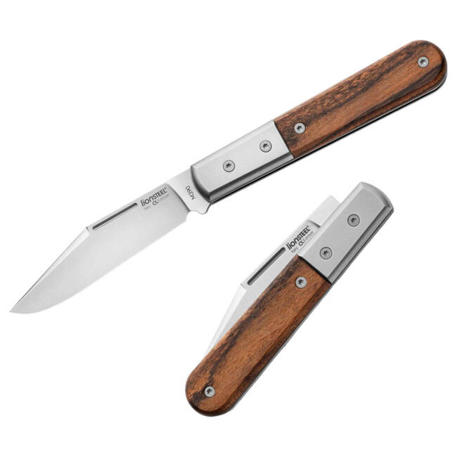 CUTIT DE BUZUNAR - "Shuffler Barlow Canvas Santos Wood" - LionSteel