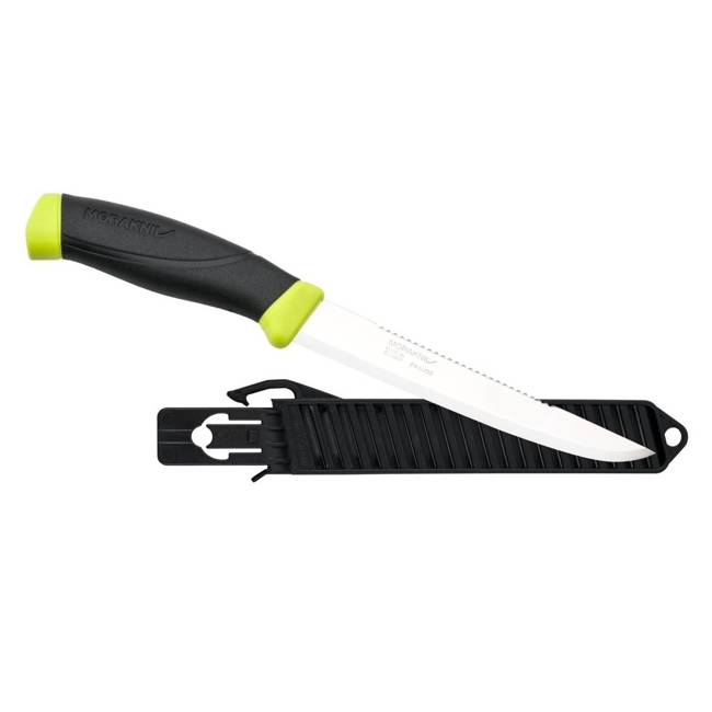 CUTIT DE PESCUIT - "COMFORT SCALER 150" - MORAKNIV® - NEGRU/LIME