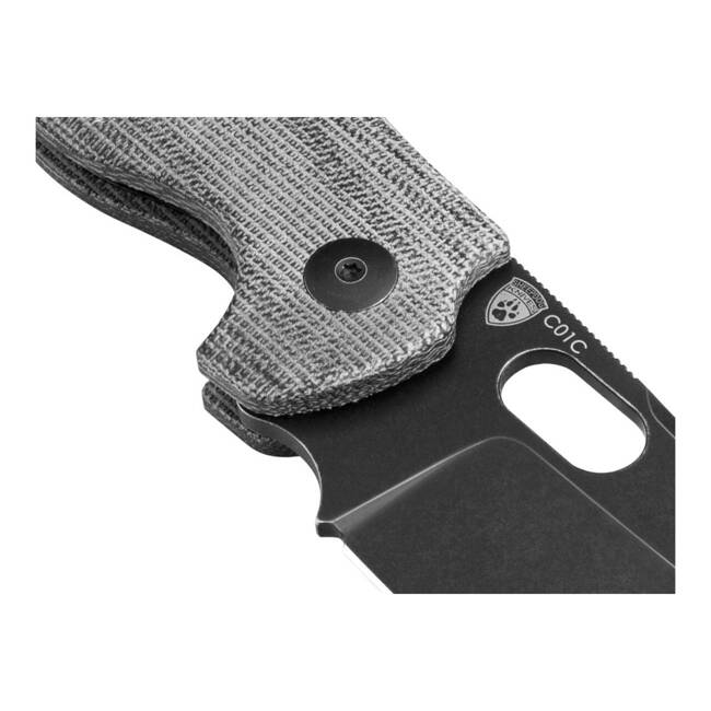 CUTIT EDC SHEEPDOG C01C MICARTA BLACK BUTTON LOCK - KIZER