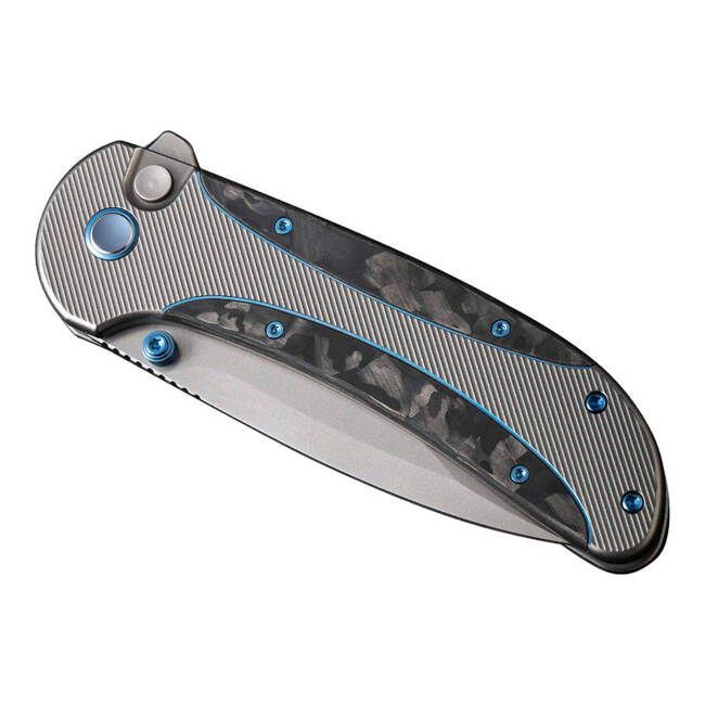 CUTIT EDC ZIZZIT TITANIUM GREY MARBLE CF - WE KNIFE