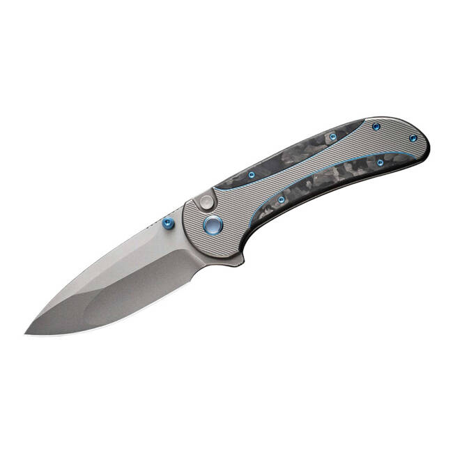 CUTIT EDC ZIZZIT TITANIUM GREY MARBLE CF - WE KNIFE