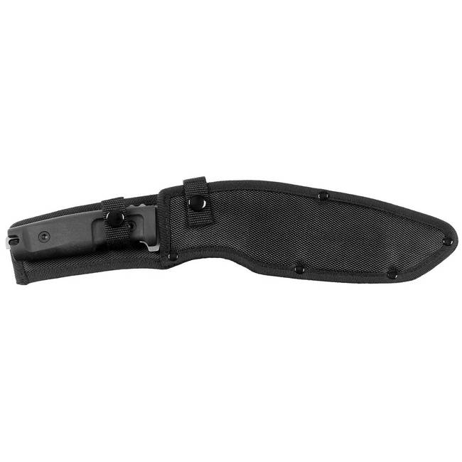 Cuțit Bushcraft "Kukri" cu teacă de nailon