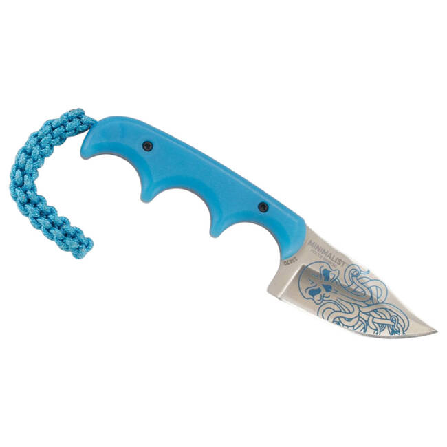 Cutit cu lama fixa CRKT Minimalist Bowie Cthulhu Blue