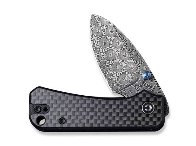 DAMASCUS KNIFE BABY BANTER G10 CF NEGRU - CIVIVI