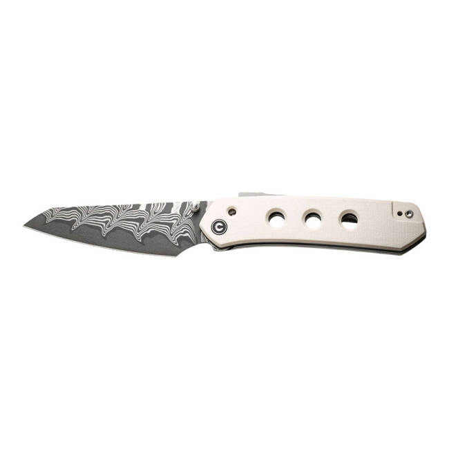 DAMASCUS KNIFE VISION FG G10 IVORY - CIVIVI