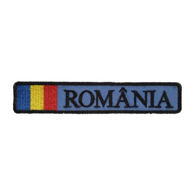 ECUSON ROMANIA CU DRAPEL AVIATIA MILITARA 12,5x2,5cm