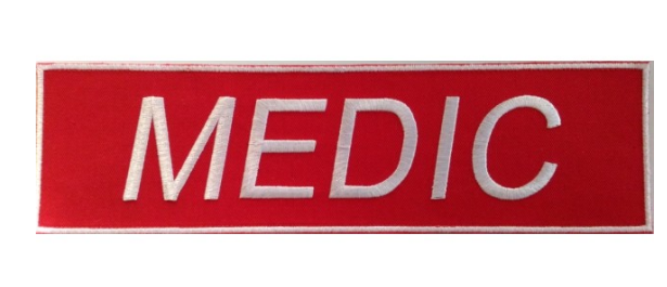 Emblema MEDIC-SMURD spate cu aplicare prin coasere