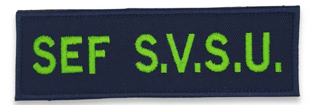 Emblema Sef SVSU brodata, cu aplicare Velcro (cu scai)