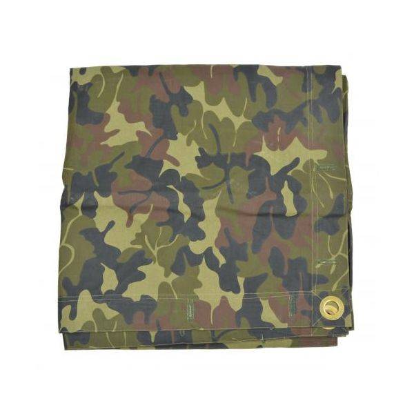 FOAIE DE CORT IMPERMEABILA, ADAPOST, PONCHO - 180 x 180 CM - CAMUFLAJ MOZAIC WOODLAND - SURPLUS MILITAR ARMATA ROMANA - CA NOUA 