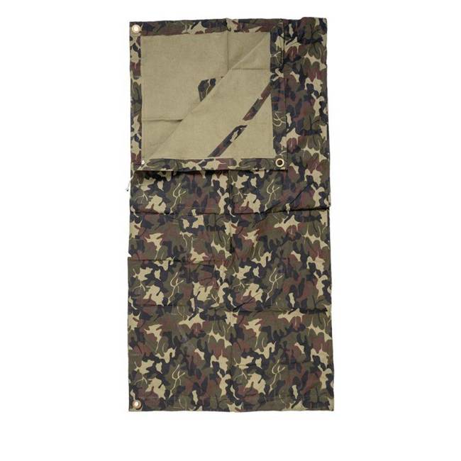 FOAIE DE CORT IMPERMEABILA, ADAPOST, PONCHO - 180 x 180 CM - CAMUFLAJ MOZAIC WOODLAND - SURPLUS MILITAR ARMATA ROMANA - CA NOUA 