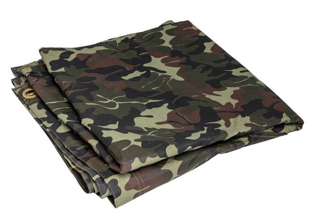 FOAIE DE CORT IMPERMEABILA, ADAPOST, PONCHO - 180 x 180 CM - CAMUFLAJ MOZAIC WOODLAND - SURPLUS MILITAR ARMATA ROMANA - CA NOUA 