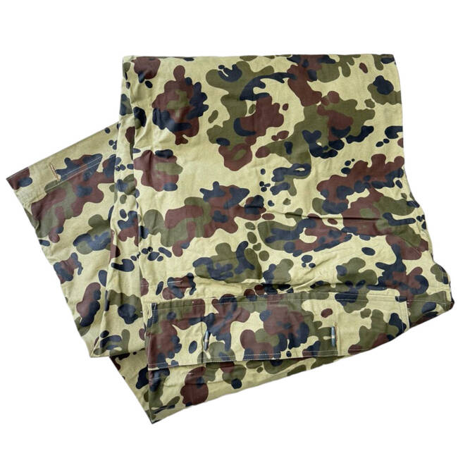 FOAIE DE CORT IMPERMEABILA, ADAPOST, PONCHO - 180 x 180 CM - CAMUFLAJ MOZAIC WOODLAND - SURPLUS MILITAR ARMATA ROMANA - UZATA