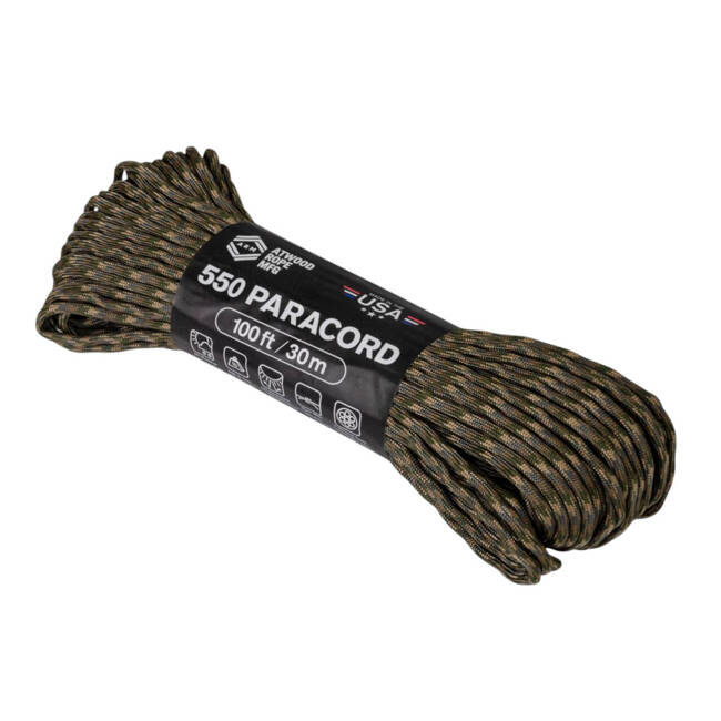 FUNIE, SFOARA PARACORD DIN NAILON - 550 LBS. - 33 M/100 FT. - Helikon-Tex - MULTICAM