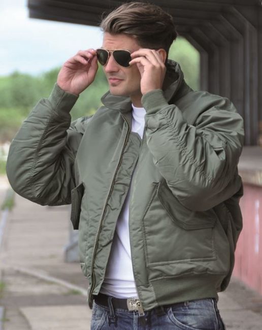 Geaca aviator - Verde OD - BASIC CWU - Mil-Tec