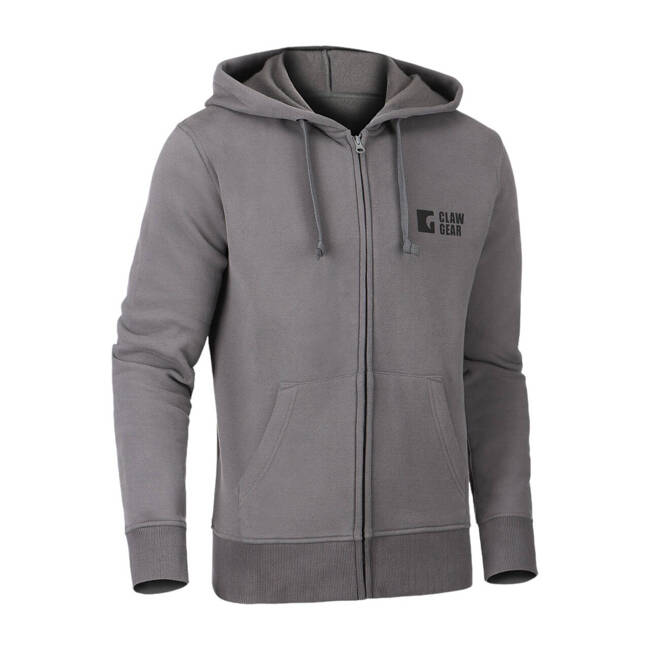 HANORAC CU FERMOAR SI LOGO CG - WOLF GREY - CLAWGEAR