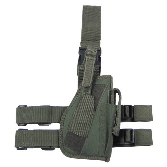 HOLSTER, TOC TACTIC PENTRU PICIORUL DREPT - MFH® - VERDE OD