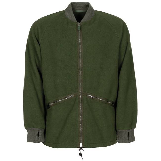 JACHETA BRITANICA - FLEECE - VERDE OD - SURPLUS MILITAR - UTILIZAT