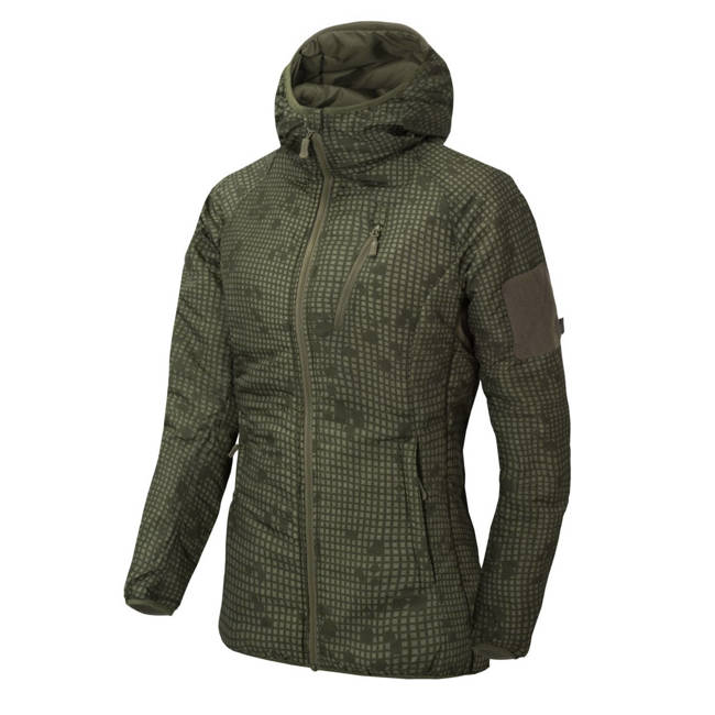 JACHETA CU GLUGĂ PENTRU FEMEI - WOLFHOUND - Climashield® Apex™ - Helikon-Tex® - CAMUFLAJ NOAPTE ÎN DEȘERT