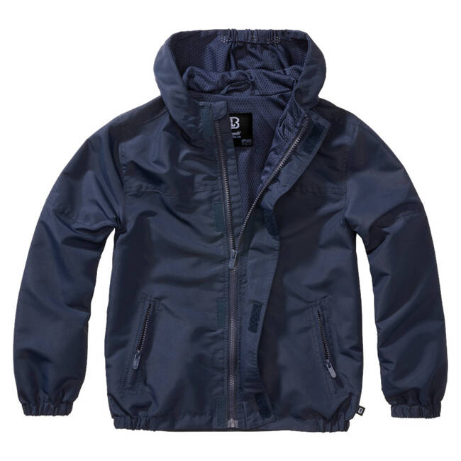 JACHETA DE VARA CU FERMOAR FRONTAL PENTRU COPII - WINDBREAKER - BLEUMARIN - BRANDIT